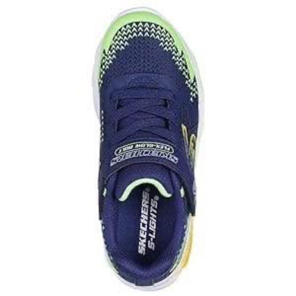 BRAND NEW boy youth skechers flex bolt light up velcro shoes size 3Y (lights up) - Picture 2 of 6